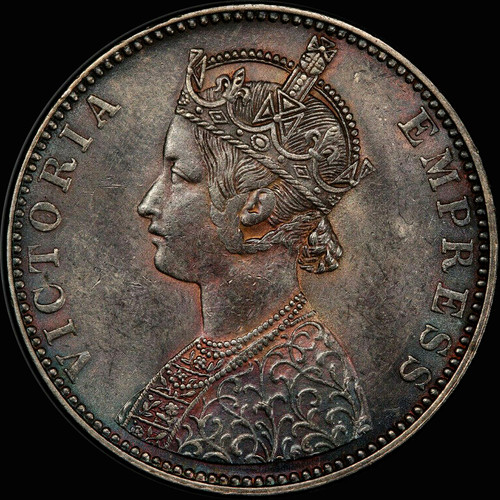 MS62 1892 INDIA BIKANIR: Ganga Singh AR rupee