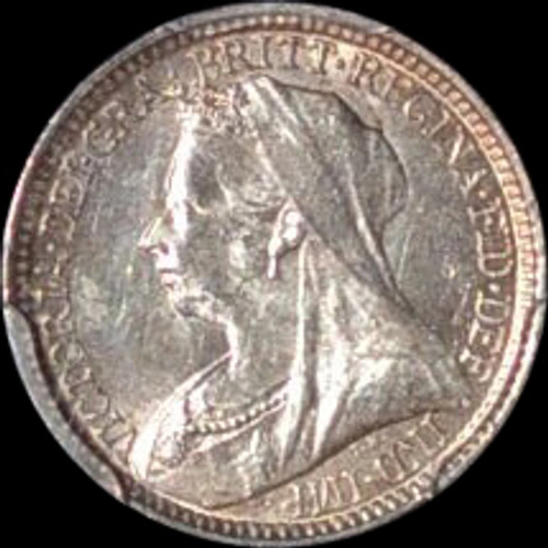 PCGS PL64 1895 Great Britain Queen Victoria Silver 2 Pence