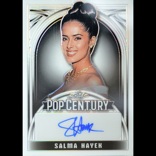 PSA MINT 9 Leaf Pop Century SALMA HAYEK 1/1 card Signed AUTO WHITE RARE 1 of 1