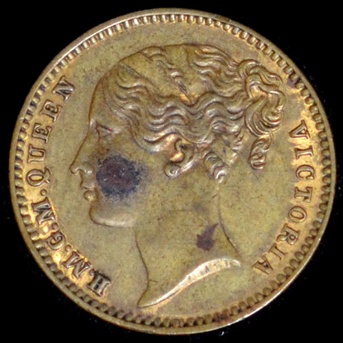 Vintage 1860s Queen Victoria SPIEL MARKE Jeton Token from old collection sm2107