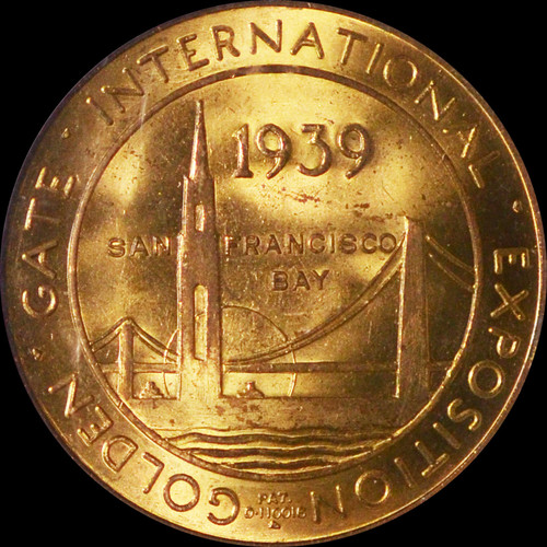 NGC MS 65 1939 Golden Gate Expo - Treasure Island So-Called Dollar HK-481