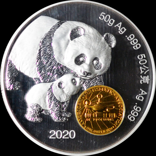 NGC PF70 UC FDI 2020 China ANA World's Fair Panda 50g Silver Tong Fang Signature