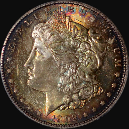 PCGS MS64 1902-O Silver Morgan Dollar very nice toning!!!