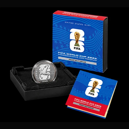 2026-P Uncirculated FIFA World Cup Commemorative Half Dollar w/OGP *Ships Now*