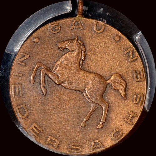 SP62 1935 Germany Third Reich Niedersachsen Shooting Medal Rare