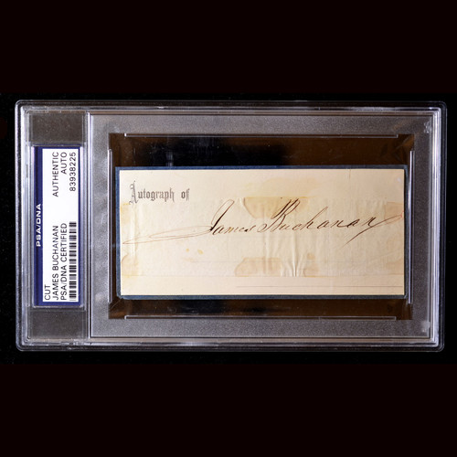 Certified 15th US President James Buchanan Cut Signature Autograph