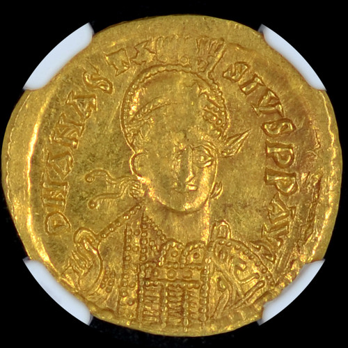 MS 3/5 4/5 491-518 AD Anastasius I Byzantine Empire Gold AV Solidus