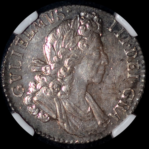 MS61 1700 Great Britain  William III Silver Shilling