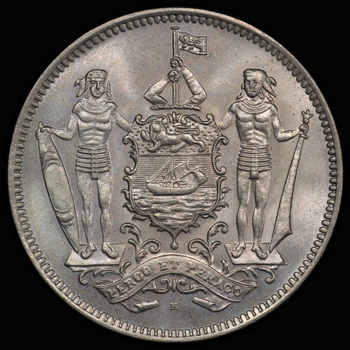 MS66 1928-H British North Borneo 5 Cents
