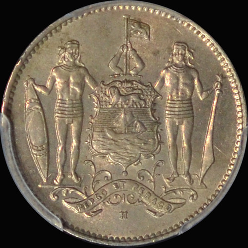 PCGS MS64 1941-H British North Borneo One Cent - Highest Grade in PCGS