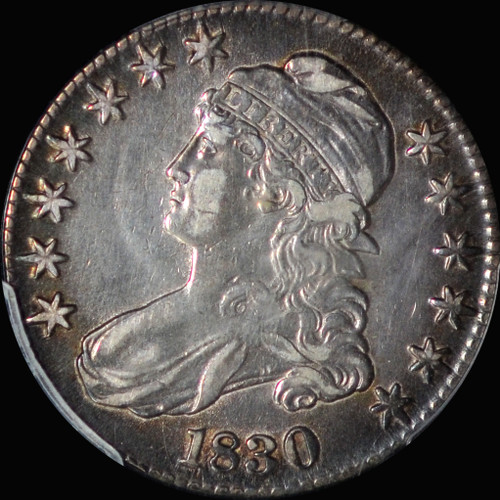 PCGS XF 1830 Capped Bust Half Dollar Large 0 50c O-120