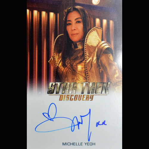 2021 Rittenhouse Star Trek Discovery Michelle Yeoh as Emperor Georgiou signed autograph trading card