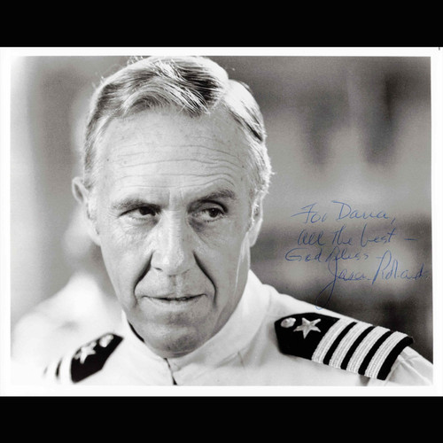 Jason Robards Autographed / Signed 8x10 B&W Photo Vintage Signature