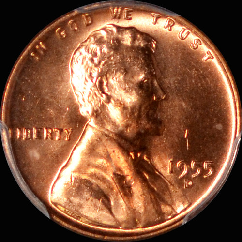 PCGS MS65RD 1955-D 1 Cent  Abraham Lincoln Wheat Cent