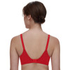 Back of the poppy red Chantelle EasyFeel Norah Sweetheart T Shirt Bra