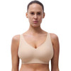 Chantelle SoftStretch Power Non Wired Plunge Bra in golden beige