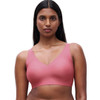 Chantelle SoftStretch Power Non Wired Plunge Bra in pink