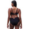 Back of the black Chantelle Pulp Girls Full Cup Bra