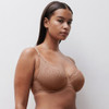 Side of the Chantelle Belle Plunge Spacer Bra - Caffee Latte Side of the Chantelle Belle Plunge Spacer Bra - Caffee Latte