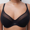 Detail to the Chantelle Belle Plunge Spacer Bra - Black Detail to the Chantelle Belle Plunge Spacer Bra - Black