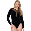 LingaDore Black Velvet Bodysuit