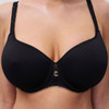 Detail to the Black Chantelle Romance Covering T-Shirt Bra