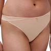 Detail to the golden beige Chantelle Romance Tanga Knicker