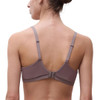 Back of the mink Grey Chantelle Romance Plunge T-Shirt Bra