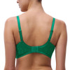 Back of the racing green Chantelle Day to Night Memory Foam T-Shirt Bra