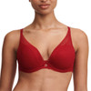 Chantelle Festivite Plunge T-Shirt Bra - Scarlet