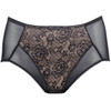 Berlei Beauty Lace Deep Brief Knicker - Aubergine