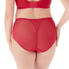 Back of the Berlei Beauty Stripe Deep Brief - Passion Red