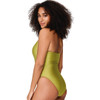 Side of the LingaDore V-Neck Halter Neck Swimsuit - Moss Green