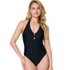 LingaDore V-Neck Halter Neck Swimsuit - Black