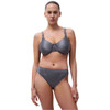 Chantelle Hedona Moulded Bra in slate grey and brief knicker