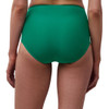 Back of the Chantelle Soft Stretch High Waist Brief in racing green