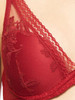 Cup detail on the red Passionata Fall In Love Plunge T Shirt Bra