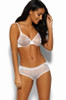 White Gossard Glossies Moulded Sheer Bra and short