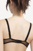 Back of the black Passionata Aura Half Cup Spacer Bra