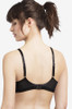 Back of the Chantelle Motif Covering Half Cup Bra in Black