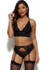 Gossard Superboost Lace Bralet, thong and suspender