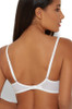 Back of the Gossard Superboost Lace Padded Plunge Bra in white