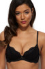 Gossard Superboost Lace Padded Plunge Bra in black