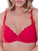 Lepel Fiesta Padded Plunge Bra in red