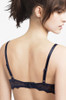 Back of the Passionata Georgia Memory Foam T Shirt Bra in Winter Blue