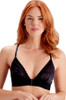 Pretty Polly Graphic Mesh Non Wired Triangle Bra - Black