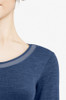 Night Blue Femilet Juliana Merino Wool Long Sleeve T-Shirt detail
