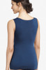 Back of the Femilet Juliana Merino Wool Vest Top - Night Blue