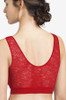 Lace back of the Chantelle Soft Stretch Lace Padded Crop Top