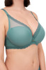 Side of the Chantelle Parisian Allure Plunge T-Shirt Bra in Trellis Green